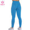 Custom blue Legging Women Private Brand Yoga Pants Supplier
