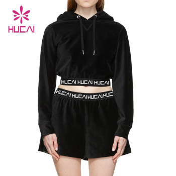 New Design Women Fashion Hoodie And Shorts Sportwear China Manufacturer Custom Logo