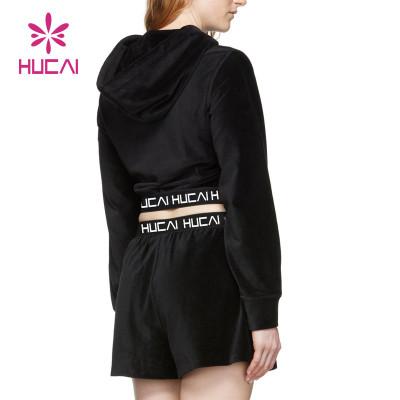 New Design Women Fashion Hoodie And Shorts Sportwear China Manufacturer Custom Logo
