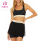 Custom Logo Activewear Ladies Sporty Tennis Skirt Sets Sportswear Manufacturer