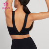Custom Logo Back V Line Yoga Set  Women's Fashion Private Label Workout Clothes