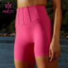 ODM Sportswear Yoga High Waisted Shorts Women Pocket Private Label Factory