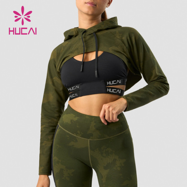 Sexy Design Women Fashion Custom Ultrashort Hoodie Sportwear China Manufacturer