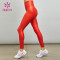 Custom Shinning Leggings Pearlescent Fabric Women Manufacturer Of Sportwear