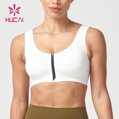 Custom Bra Zipper Design Leisure Yogawear Factory Supplier
