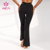 ODM Bell-bottoms Leggings Women Cross Belt Design Yoga Pants Manufacturer