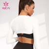 ODM Custom Sun-protective Long Sleeve Reversible Women Crop Shirts Supplier