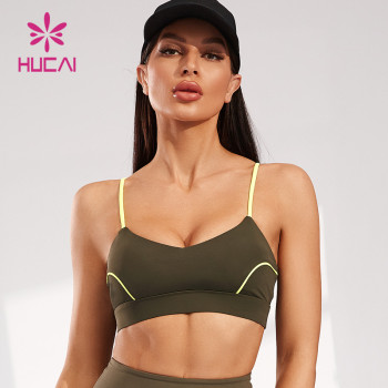 Custom Bra Spaghetti Strap Women High Performance Yogawear Manufacturer