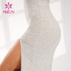 ODM Ultra-high Slits Dress U Backless Modal High Elastic Fabric Skirts Factory
