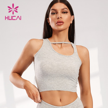 Custom Modal Fabric Vest Oblique Collar Design Novel Sexy Crop Top Supplier