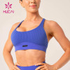 OEM women back overcross workout bra functional fabric  sports bra manufacturers