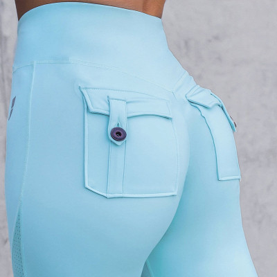 Customized Mesh Stitching Fabirc High Waist Women Gym Leggings Supplier