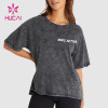 Customized Logo Washed Process Street Wear Women T-shirt Sportswear Manufacturing Companies
