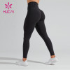 HUCAI Customized Logo High Waist Multi Colors Women Leggings Custom Fitness Clothing