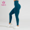 HUCAI Customized Logo High Waist Multi Colors Women Leggings Custom Fitness Clothing