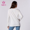 HUCAI Private Label Long Sleeve Modal Fabric Oversize T Shirts Supplier