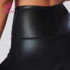 HUCAI Custom Yoga Leggings Leather Texture Effect Coating Tights Factory