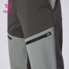 HUCAI Custom Sports Joggers Quick-drying Teal Zipper Climbing Pants Factory