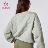 HUCAI ODM Custom Pullover Sweatshirts Chequered Medium Length Clothes Supplier
