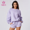 HUCAI Private Label Pullover Sweatshirts Oversize Fashion Clothes Supplier