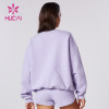 HUCAI Private Label Pullover Sweatshirts Oversize Fashion Clothes Supplier