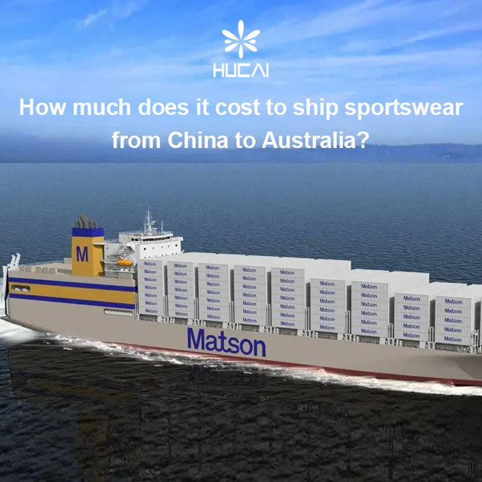 How much does it cost to ship sportswear from China to Australia?