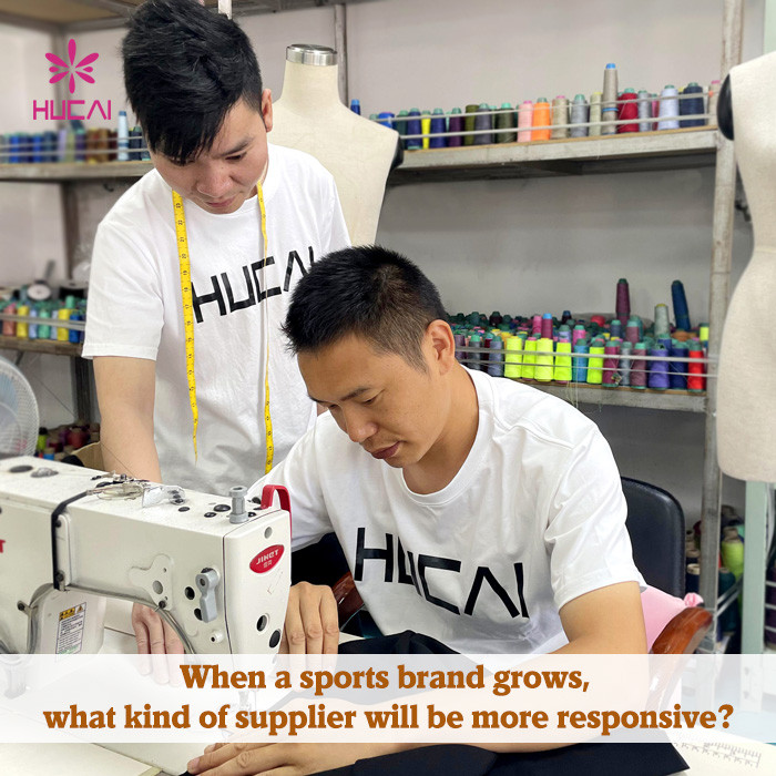 When a sports brand grows, what kind of supplier will be more responsive?