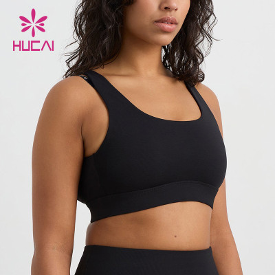 HUCAI Great Quality Cross Harness Bras Back Hollow Sport Fitness China Manufacturer