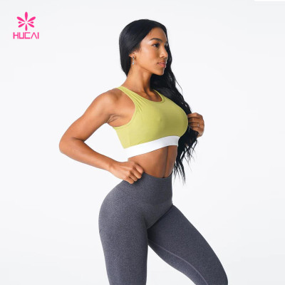 HUCAI Sports Bras Manufacturers Back Hollow Design Fitness Apparel