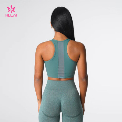 HUCAI Sports Bras Manufacturers Cross Design Fitness Apparel