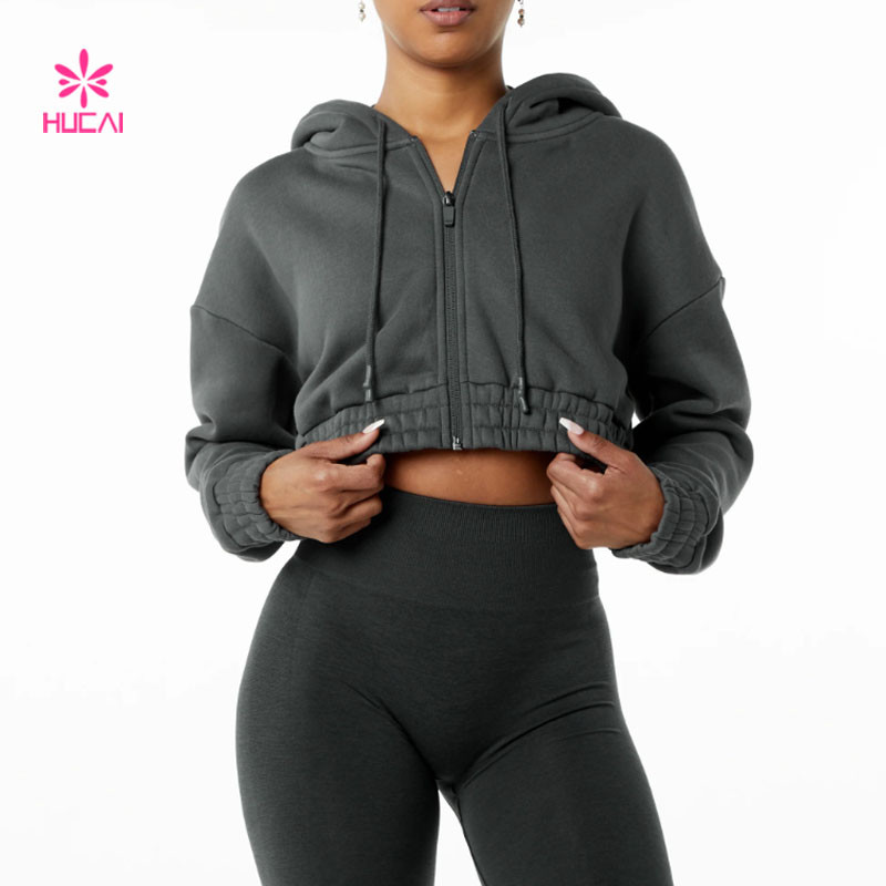 women cropped hoddie