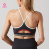 HUCAI OEM Perfect Strappy Sports Bra Fashion Workout Bra for Women China Factory