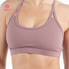 HUCAI OEM Scoop-Neck Sports Bra Triangle Cutout for Women 2024 China Supplier