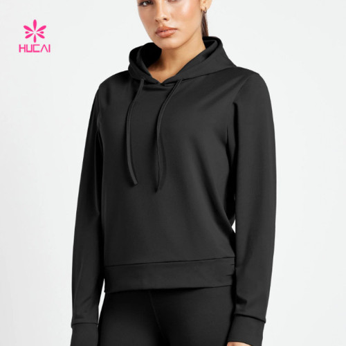 HUCAI Custom Lightweight Hoodie Soft to the Touch Loose China Activewear Manufacturer