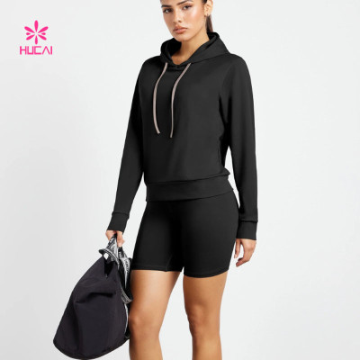 HUCAI Custom Lightweight Hoodie Soft to the Touch Loose China Activewear Manufacturer