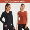 HUCAI ODM Gym T Shirts Women Super Soft Short Sleeves Factory Manufacturer