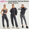 HUCAI ODM Women Sweat Pants Fleece Fabric Elastic Waistband Joggers Supplier