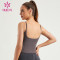 HUCAI Custom Sports Tank Top Alphabet Embroidery Gym Women Sportswear
