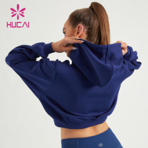 HUCAI ODM Gym Hoodies Women Super Soft Air Cotton Sweatshirts Supplier