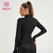 HUCAI Custom Women Gym Jacket CORSET Design ODM Slim Sports Clothes China