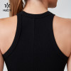 HUCAI OEM High Stretch Ribbed Fabric Long Slim Fit Dress Casual Sportswear Manufacturer