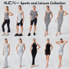 HUCAI OEM Three Dimensional Cut Hem Mid Length Vest Top Sportswear Manufacturer