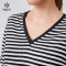 HUCAI OEM V-neck OVERSIZE Cotton Linen Blend Short Sleeved Shirt Sportswear Manufacturer