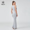 HUCAI OEM Splicing Lace Large U-shaped Neckline Knitted Vest Dress Sportswear Manufacturer