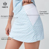 HUCAI Sportswear Manufacturer OEM Monogram Printed A-line Sports Tennis Golf Skirt