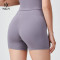 HUCAI Sportswear Manufacturer OEM Modal Spandex Silk Screen High Waist Sports Shorts For Women