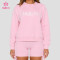 Custom Crewneck Sweatshirt with Drop Shoulder and Ribbed Hem for Activewear Brands
