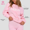 Custom Crewneck Sweatshirt with Drop Shoulder and Ribbed Hem for Activewear Brands