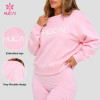 Custom Crewneck Sweatshirt with Drop Shoulder and Ribbed Hem for Activewear Brands
