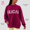 Custom Mock Neck Sweatshirt with Drop Shoulder and Ribbed Cuffs for Gym Wear Labels